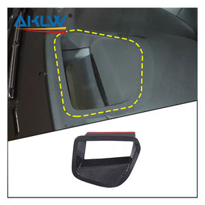 Pour <span class=keywords><strong>Toyota</strong></span> Supra 2019-2022, accessoires intérieurs de voiture en fibre de carbone véritable, couverture du compartiment de rangement du tableau de bord de commande centrale - Product Image 1