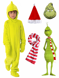 Disfraz de Navidad Fiesta de Halloween Traje de ladrón verde para niños Disfraz de maestro Furley verde - Product Image 2