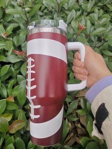 13色40オンススポーツタンブラー昇華タンブラーハンドル付きトラベルステンレス鋼タンブラー野球バットビールカップ - Product Image 3