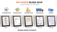 Panneau solaire monocristallin Huasun 700W HJT Topcon N-Type demi-cellule avec double verre OEM Puissance maximale 720W en stock maintenant