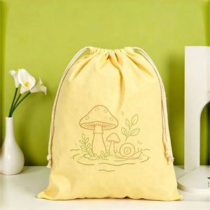 Sac à dos en toile recyclée écologique, sac de rangement portable réutilisable pour les courses quotidiennes au marché - Product Image 1