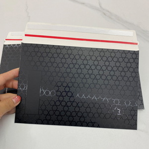 Жесткий картонный конверт черный Печатный картонный почтовый конверт Доставка Документов конверт картонная упаковка - Product Image 4