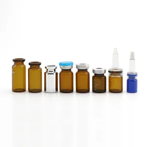 Guangzhou Packaging 10ミリリットルPharmaceutical Bottles Glass Vials Amber Clear Tubular Glass Vials Sealable