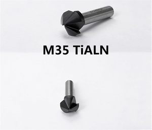 <strong>M35</strong> TiALN Chamfer Countersink Drill Bits 4.3-40mm 3 Flutes 90 Degree - Product Image 3