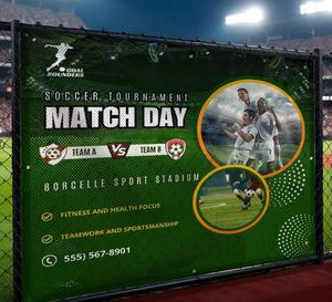 Durable Custom Waterproof Portable Vinyl Cheer <b>Banners</b> for Sports Meets Marathons & Other Events Reusable - Product Image 1