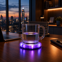Sous-verre LED à activation par le poids avec logo personnalisé, rappel lumineux pour boissons, étanche, vente en gros, cadeaux d'entreprise pour fêtes et festivals