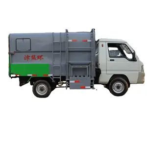 Hot Selling Prices Are Cheap 3cbm All-closed Rear Compactor Electric Garbage Recycling Truck