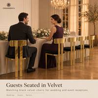 Chaise de salle à manger de luxe en gros, tissu blanc, cadre or rose, chaises de mariage, chaises de banquet pour événements, hôtels et fêtes