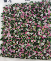 Mur de fleurs artificielles en soie, décoration de mariage, vente en gros, Offre Spéciale