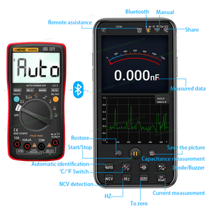 Multímetros Inteligentes con Bluetooth, Monitoreo Remoto de Datos, Multímetro de Rango Automático ANENG AN9002 - Product Image 6