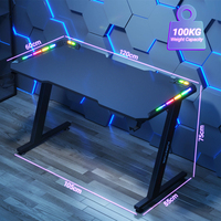 Livraison rapide RGB Silla Gamer pas cher chaise de jeu d'ordinateur et ensemble de Table bureau de jeu avec LED