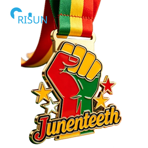Medallón Personalizado del Día de la Libertad y la Emancipación (Juneteenth) para Afroamericanos, con Diseño Liberal y Herencia Africana - Product Image 3