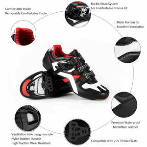 Hebilla OEM/ODM para bicicleta de montaña, <span class=keywords><strong>zapatillas</strong></span> transpirables con autosujeción, antideslizantes, accesorios para ciclismo - Product Image 4