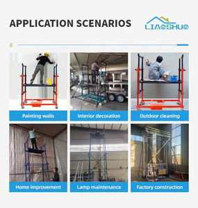 Xếp chồng và Phân loại hàng hóa, lắp đặt và bảo trì Kệ 8-10m điều khiển từ xa nâng giàn giáo điện - Product Image 2