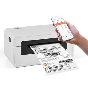 Impresora de rollos de etiquetas 150mmmx100mm 100mm x 100mm envío 4x6 etiquetas adhesivas papel térmico embalaje negocios impermeable redondo 4