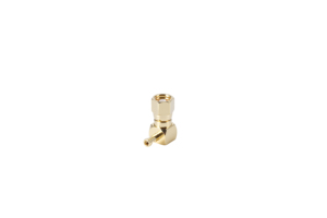 ข้อต่อโลหะแบบเปลี่ยนเร็ว SMC อะแดปเตอร์ RF ข้อต่อข้อศอก 90 องศาเคลือบทอง - Product Image 4