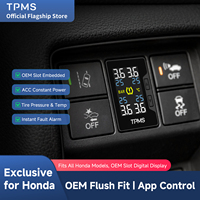 Compatible avec les modèles Honda ; Système de surveillance de la pression des pneus ; Affichage via application dédiée ; Installation par enfoncement.
