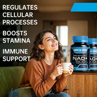 1500mg NAD+ liposomal pour adultes avec resvératrol, 45 jours de capsules, soutient la santé cellulaire et l'énergie