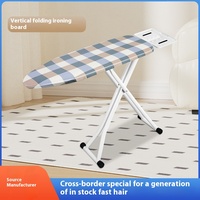 Planche à repasser professionnelle haut de gamme en métal, pliable, pour la maison, avec tabouret, type sur pied, pour hôtel et vêtements
