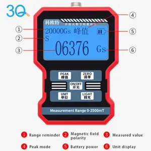 3Q Kỹ Thuật Số Gauss Mét Gaussmeter Tesla Mét Milligauss Mét Nhà Sản Xuất