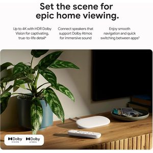 Google TV Streamer 4K Phát trực tuyến nhanh chóng Smart TV với điều khiển từ xa tìm kiếm bằng giọng nói để xem phim, chương trình truyền hình trực tiếp - Product Image 4