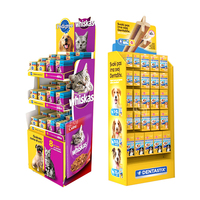 Présentoir en carton ondulé personnalisé pour snacks, noix, pain, bonbons, chocolat, chips