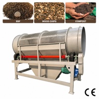 Tamis rotatif personnalisable DZJX pour sciure de bois, paillis et copeaux de bois – Machine de criblage à tambour rotatif pour terreau de pépinière florale
