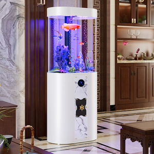 Modern middelgroot acryl <span class=keywords><strong>aquarium</strong></span> met bodemfilter voor tropische kleine huisvissen, geen waterverversing nodig, geschikt voor de woonkamer - Product Image 1