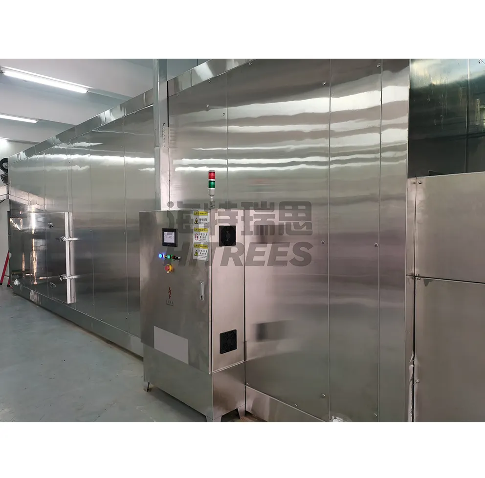 Freon Fast Individual Fluidization Fast Freezing Machine Dumplings Frozen Iqf Cryogenic Tunnel Freezer Pizza 1000 Kg Hr