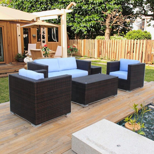 2026 Classical <strong>Cube</strong> <strong>Rattan</strong> Sofa Set Simple Living Room Rooftop Garden Balcony Sofa Set with <strong>Rattan</strong> Weaving Leisure Furniture Set - Product Image 1