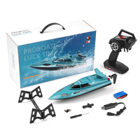 Bateau de course RC haute vitesse WL911-A 2.4G 21KM/H avec auto-redressement, refroidissement par eau et rappel de basse tension