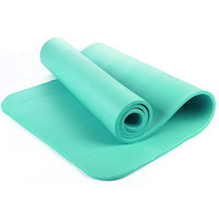 Esterilla de Yoga NBR de alta densidad de 8 ~ 15mm, extra gruesa, antidesgarro para equilibrio de ejercicio, respetuosa con el medio ambiente con correa de transporte, logotipo personalizado, Pilates