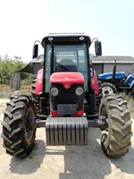 تستخدم/جهة ثانية عجلات الجرار الجرارات ماسي فيرغسون 120hp 4x4wd مع صغيرة مصغرة المدمجة الآلات والمعدات الزراعية محمل