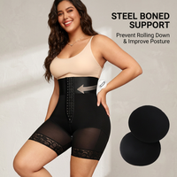 Culotte gainante rehausse-fesses avec rembourrage, effet liftant complet des hanches, en nylon/coton sans couture