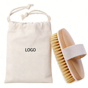 <span class=keywords><strong>Spazzola</strong></span> da Bagno in Legno con Logo Personalizzato, Setole Naturali in Bambù e Sisal per Esfoliazione e <span class=keywords><strong>Cellulite</strong></span> - Product Image 1