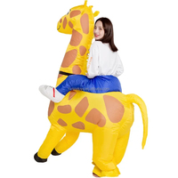Disfraz inflable de jirafa para adultos y niños, fiestas de baile para niños adultos, programas de TV, carnavales, celebraciones de apertura