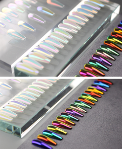 OEM/ODM <span class=keywords><strong>Moonlight</strong></span> espejo uñas polvo metálico plata efecto pigmentos láser polvo brillo Aurora perla brillante uñas punta manicura - Product Image 5