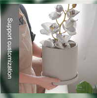Offre Spéciale : Pots en Céramique Émaillée Contemporains, Couleurs Personnalisables pour Usage Intérieur et Extérieur, Jardinière Luxueuse avec Fonction Étagère, Écologique