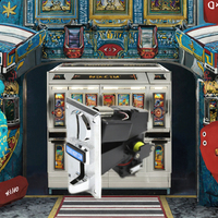 Machine de jeu d'arcade 2 en 1 à pièces pour les entreprises de snacks, boissons et divertissement