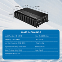 Zeming Classe D Competition Grade Amplificateur audio de voiture Subwoofer 4 canaux avec qualité Mono Premium pour l'amélioration audio de la voiture