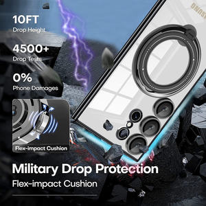 Custodia <span class=keywords><strong>trasparente</strong></span> con anello magnetico e supporto per <span class=keywords><strong>Samsung</strong></span> S24 S23 A54 A53, compatibile con <span class=keywords><strong>Samsung</strong></span> Galaxy A15, <span class=keywords><strong>trasparente</strong></span> - Product Image 2