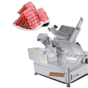 Yunqingtech Coupe-viande électrique semi-automatique 220 mm pour poisson, saucisses, fromage et viande congelée – Machine à trancher pour restaurant - Product Image 1
