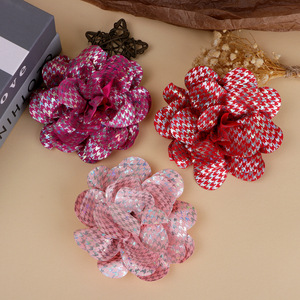 Ramos de Rosas de Tela DIY, Accesorios para el Cabello, Flores Decorativas Tejidas a Mano para el Día de San Valentín, Origen Jinhua - Product Image 1