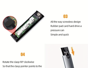 M.<span class=keywords><strong>2</strong></span> NVME PCIE SSD a USB 3,<span class=keywords><strong>2</strong></span> Tipo C SSD externo Unidad de disco duro de estado sólido Caja de aluminio - Product Image 6