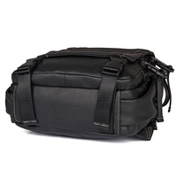 Sac de randonnée classique de grande capacité pour hommes, sac à dos noir en cuir véritable pour ordinateur portable, sac à dos de luxe pour hommes pour le Sport