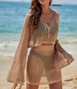 पेशेवर निर्माता ओडम एंड ओएम ग्रीष्मकालीन आकस्मिक सनस्क्रीन खोखले डिजाइन महिलाओं के कपड़े - Product Image 3