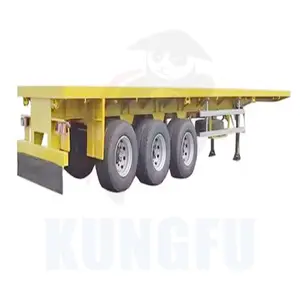 New 40ft tri axle flatbed semi trailer flat deck trailer containers trailers