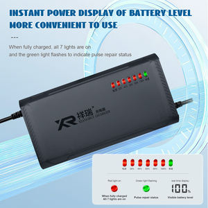 Chargeur de batterie au plomb pour vélo électrique, DC ignifuge 24V-72V 3A/4A pour moto et <span class=keywords><strong>scooter</strong></span> électriques - Product Image 3