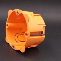 Boîte de jonction pvc orange pvc conduit tuyau boîte de jonction électrique dos jaune boîte de montage mural en bois 3x6 pvc