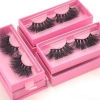 Cils en vison sibérien 100% 25 mm 3D, cils en vison épais et spectaculaires, faux cils, boîte d'emballage pour cils, boîtes à cils personnalisées, fournisseur
